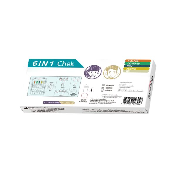ชุดตรวจหาเชื้อ Flu A/B, Covid-19 RSV + ADENO MP แอนติเจน ( สำหรับ Home Use ) - Image 2