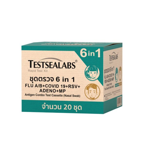ชุดตรวจหาเชื้อ Flu A/B, Covid-19 RSV + ADENO MP แอนติเจน ( สำหรับ Home Use ) - Image 3