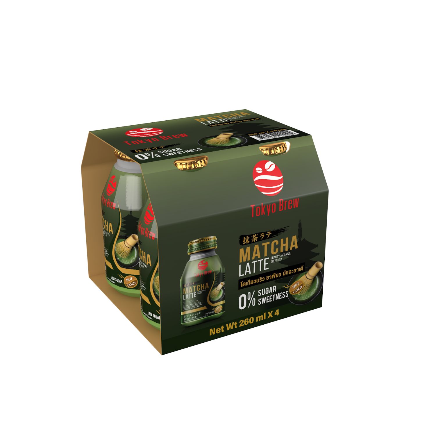 โตเกียวบริว ชาเขียว มัทฉะลาเต้ Pack 260 ml. x 4