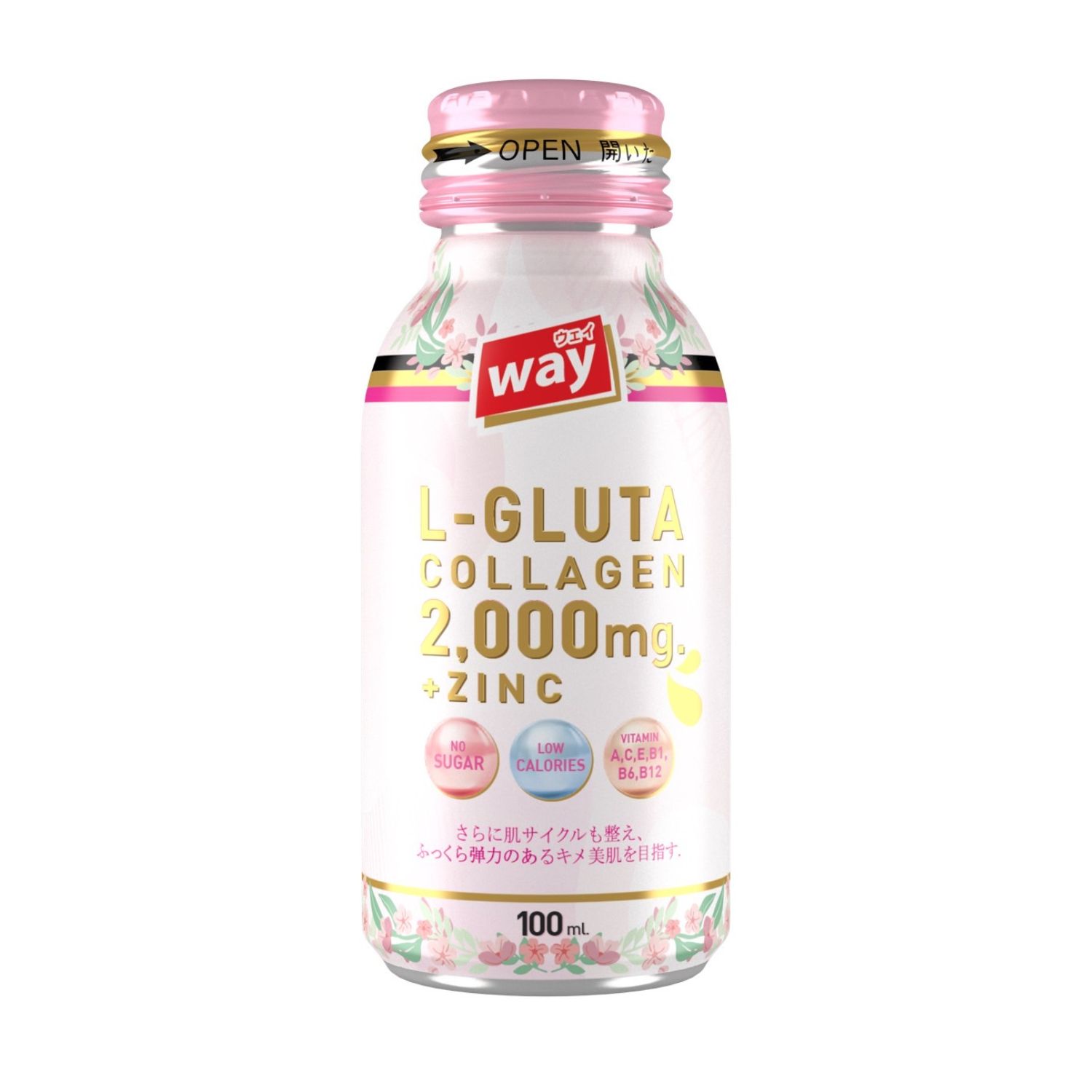 Way L-GLUTA COLLAGEN 2,000 mg. + ZINC 100 ml